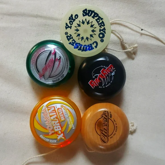 Yo-yo 5 vintage! Yomega X-Brainwing, Superior, Blackbird and Classic - Picture 1 of 11